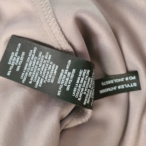 Jessica Howard Cream Beige Sequin Crochet Lace Overlay Lined Shift Dress Size 16 - Picture 10 of 10